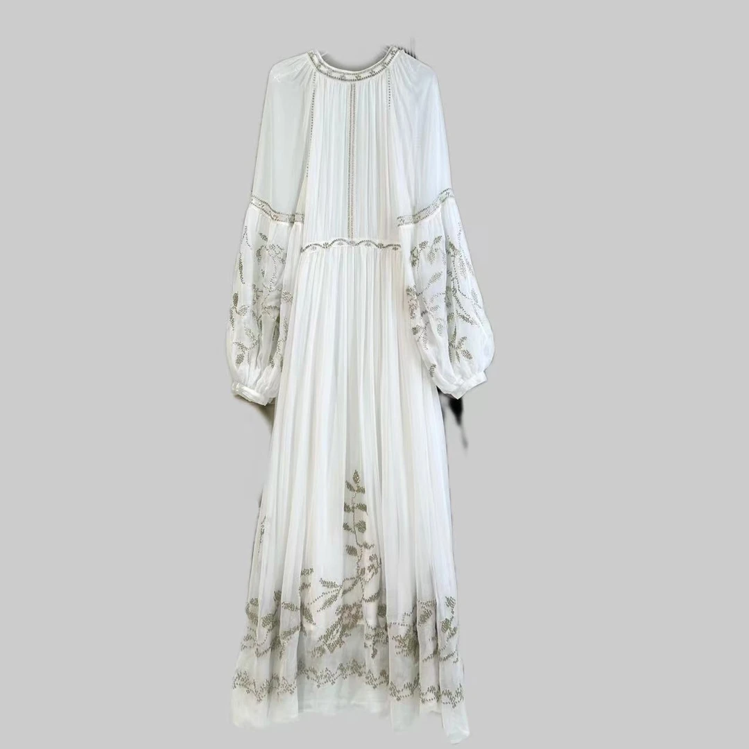 【合并丫丫-禾枫原创】重磅100%桑蚕丝连衣裙Y24C9055-2