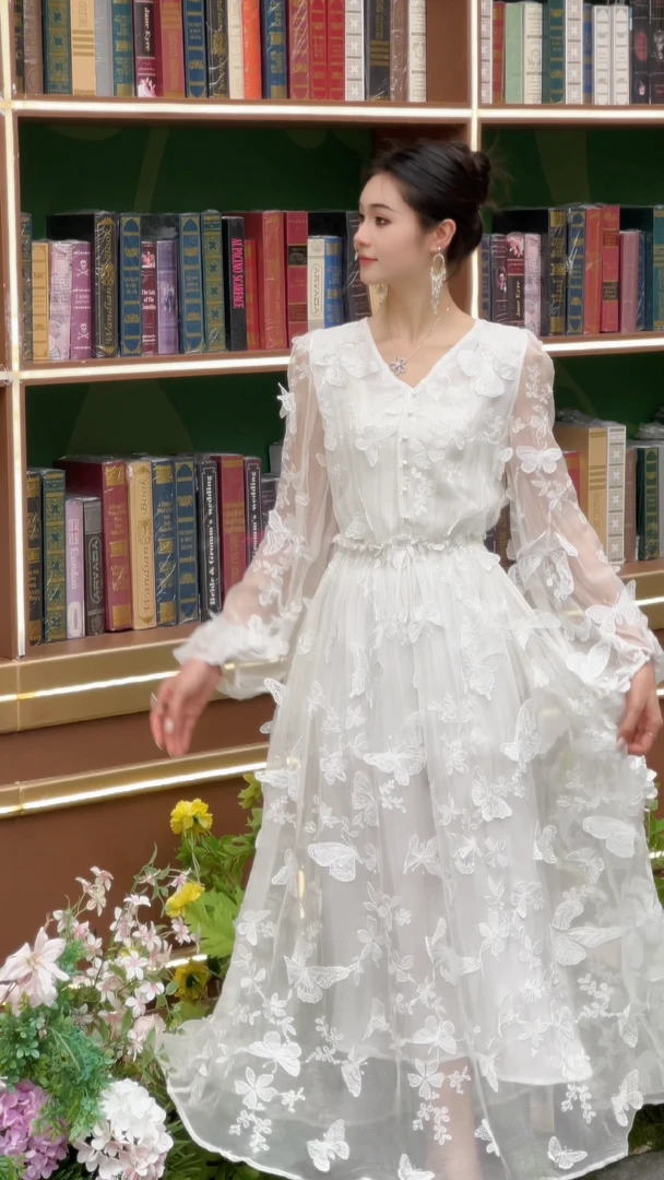 【丫丫-禾枫原创】重磅100%桑蚕丝连衣裙Y24C9152