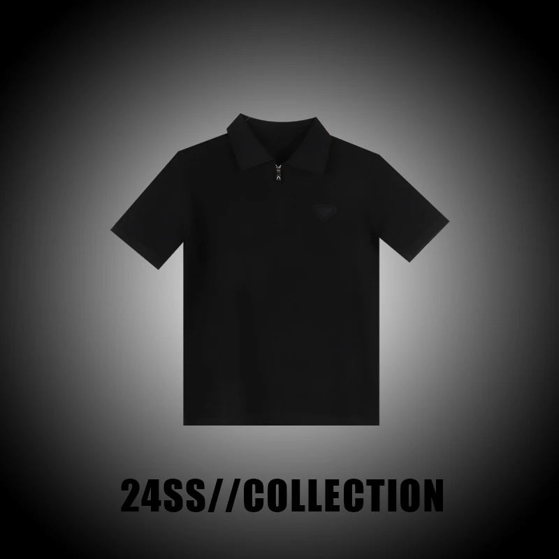 三角标针织百搭男士POLO衫