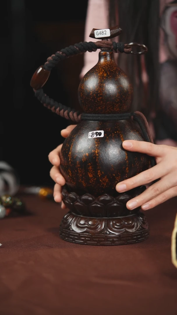 【闪购商品】482大漆酒葫芦可装开水850ML左右