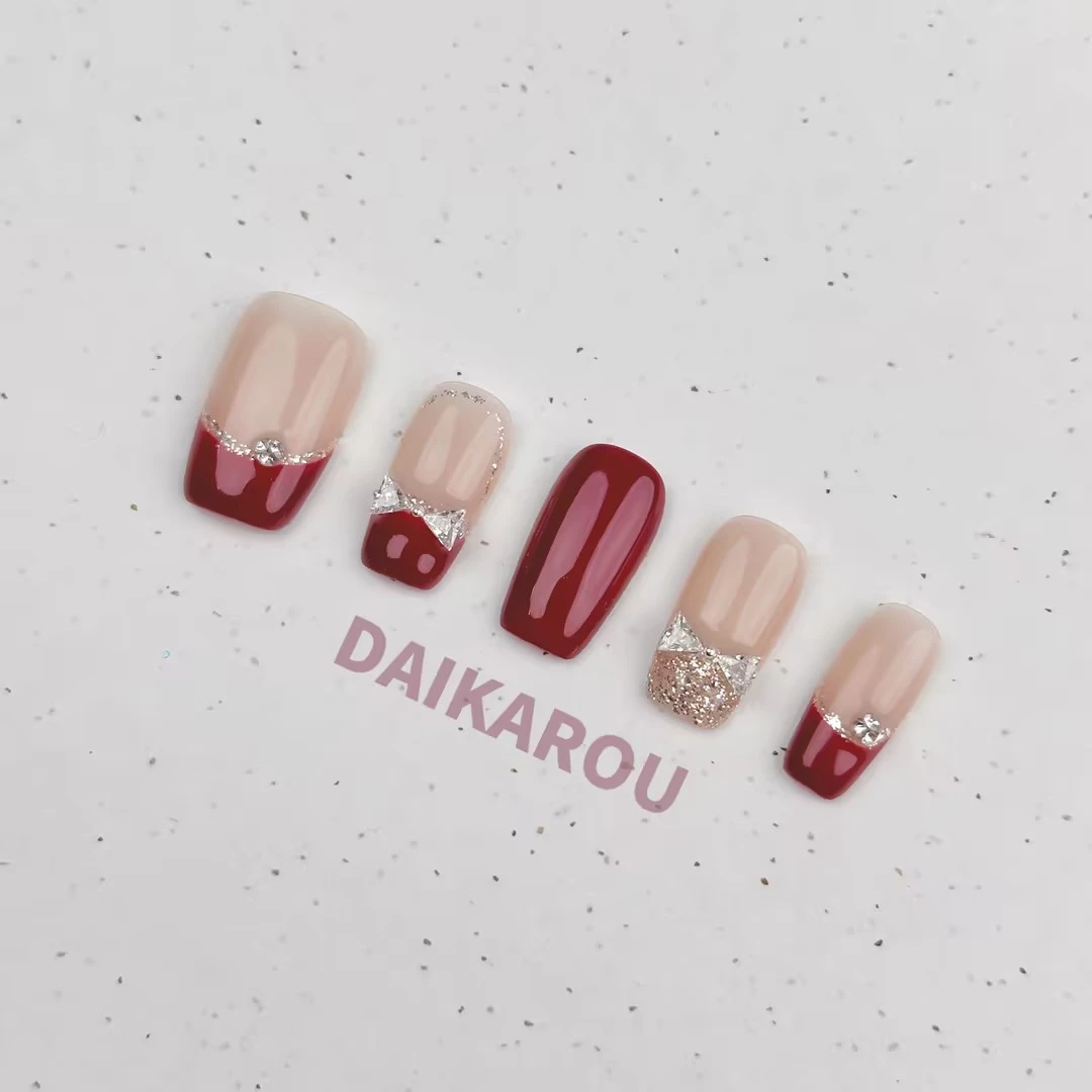 勃艮第蝶憩 黛卡柔 预售 新甲型 此度 手工穿戴甲10片