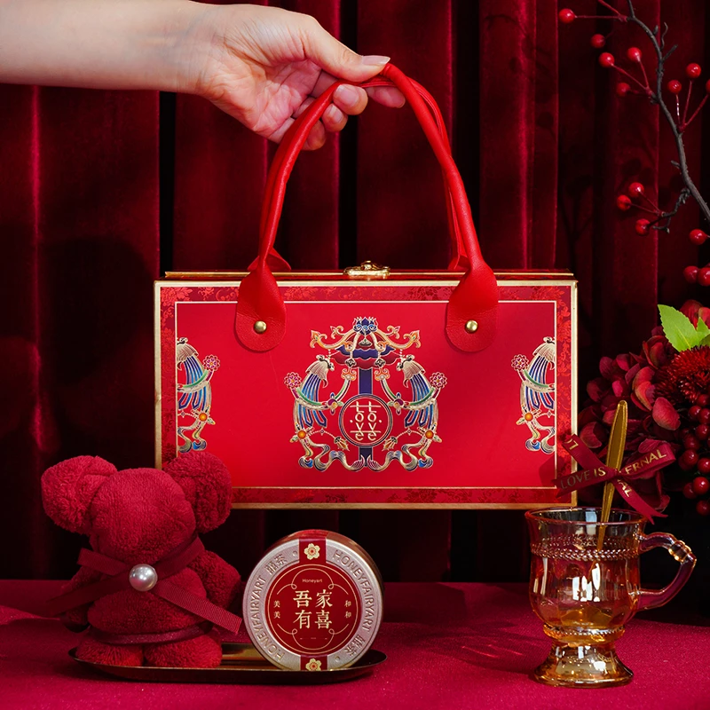 结婚喜糖礼盒成品含糖订婚宴伴手礼送宾客回礼婚礼搭配好礼品套装