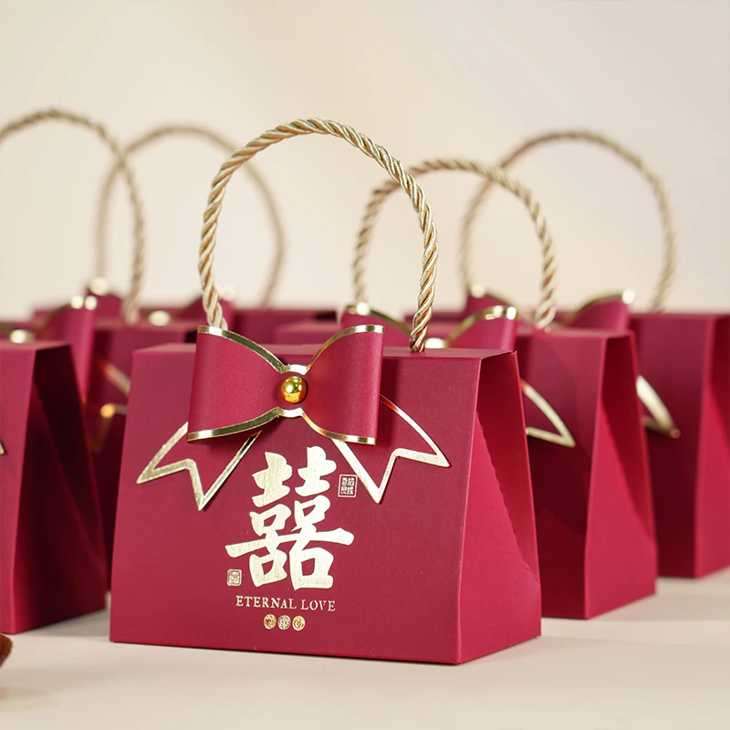 结喜糖回礼结婚搭配好糖果手提糖盒订婚实用礼盒婚礼伴手礼婚庆