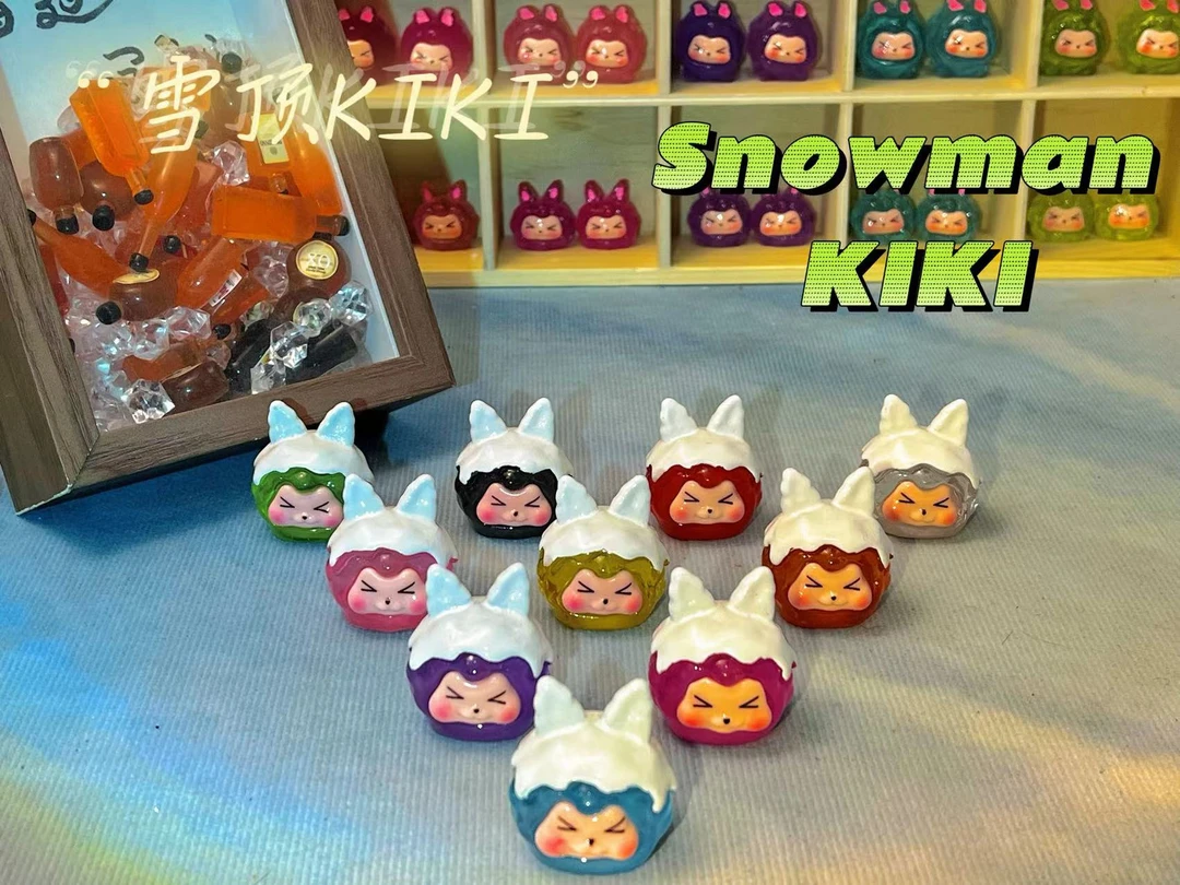 【雪顶kiki九宫格玩法！】纯手工树脂diy小摆件