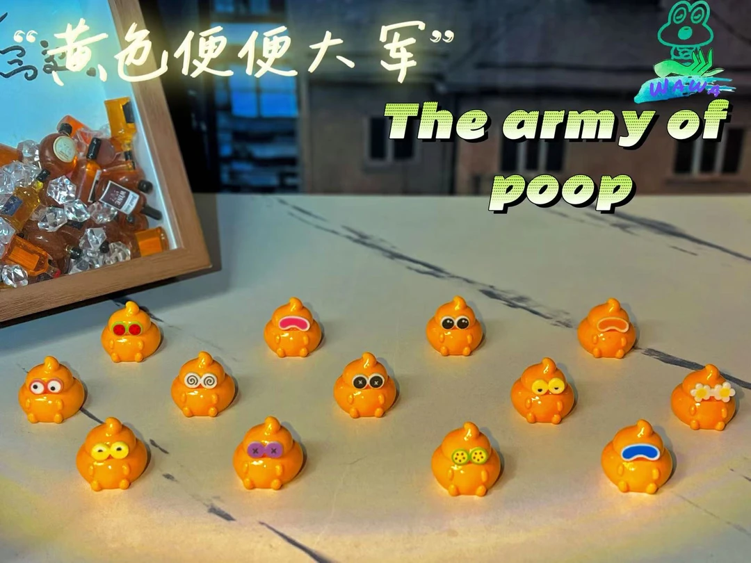 【实色便便九宫格玩法！】纯手工树脂diy小摆件