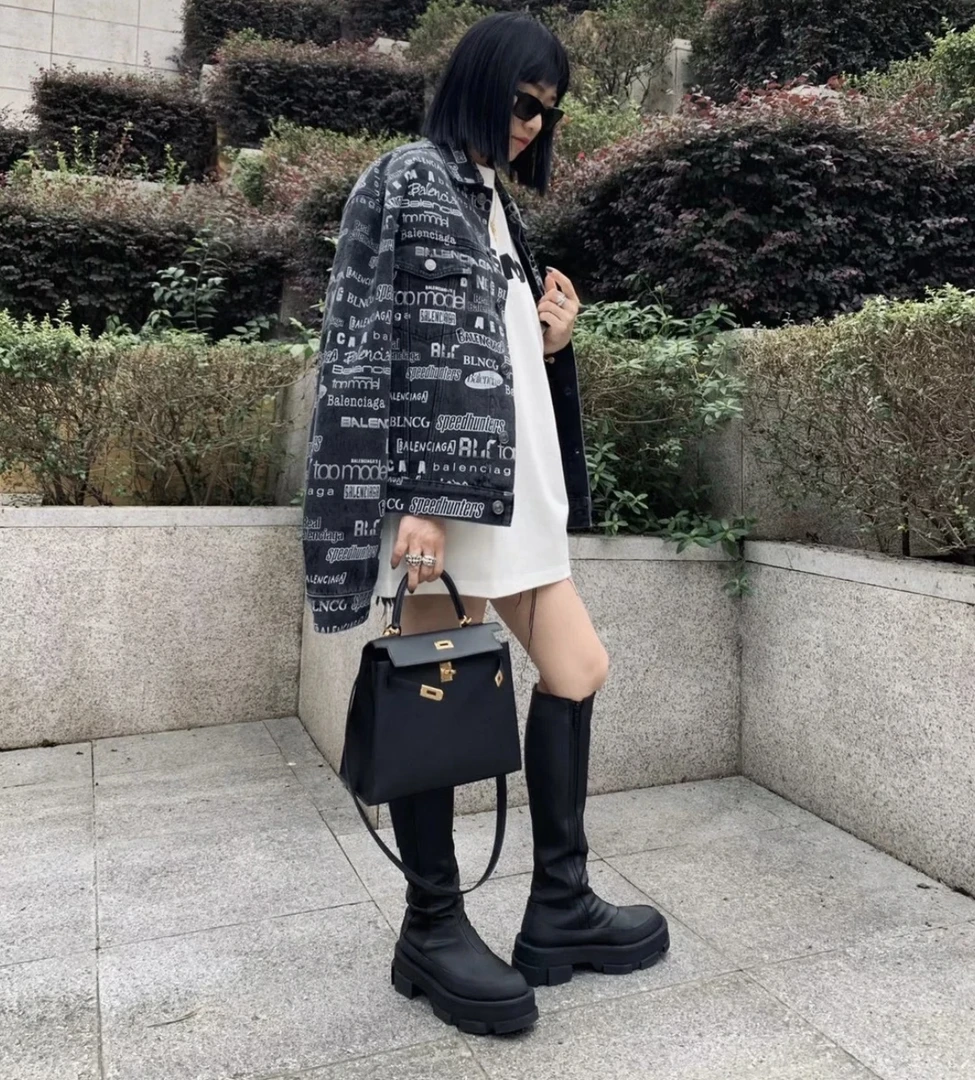 Balenciaga/巴黎世家/弹幕水洗牛仔外套男女通穿44码99新GM001151