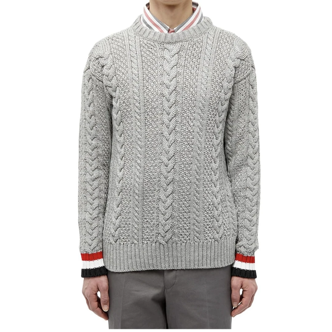 Thom Browne/汤姆布朗/绞花毛衣 2码 99新 GM000602