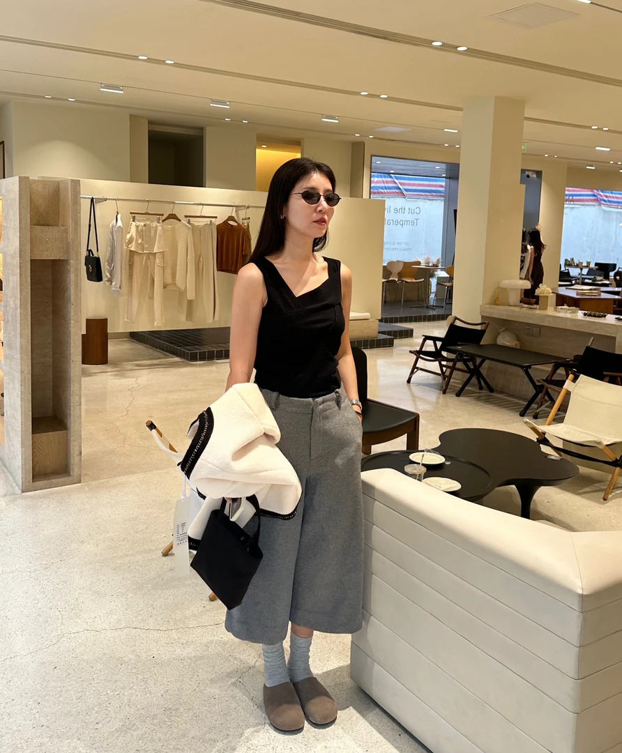 羊毛（%50）高腰七分裤