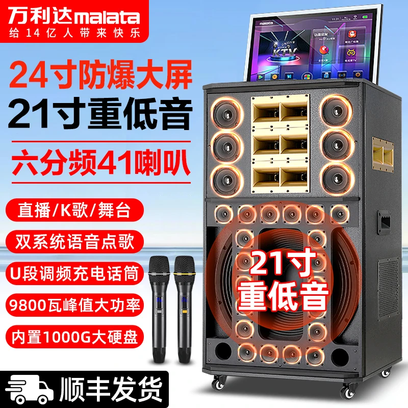 malata/万利达广场舞台式户外音箱A19家庭唱歌智能语音k歌音响