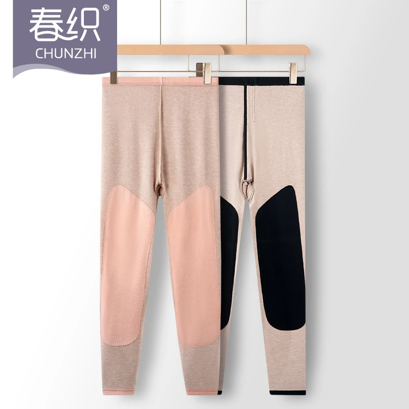 春织妈妈发热保暖裤女中老年人加绒秋裤秋冬季老人高腰加厚长裤