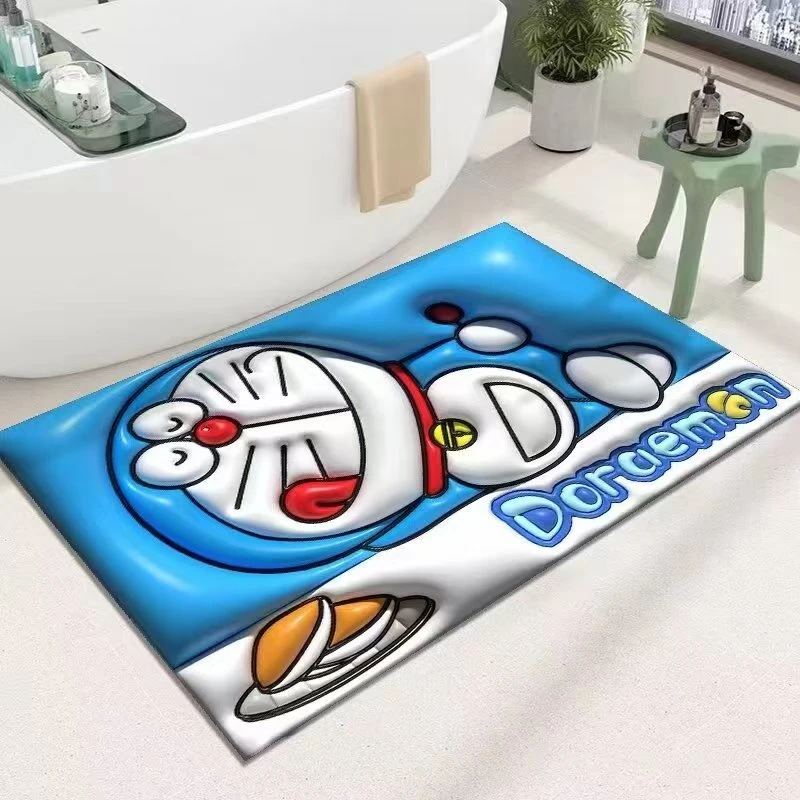 新款ins卫生间门口地垫卡通动漫可爱家用地垫硅藻泥吸水防滑地垫