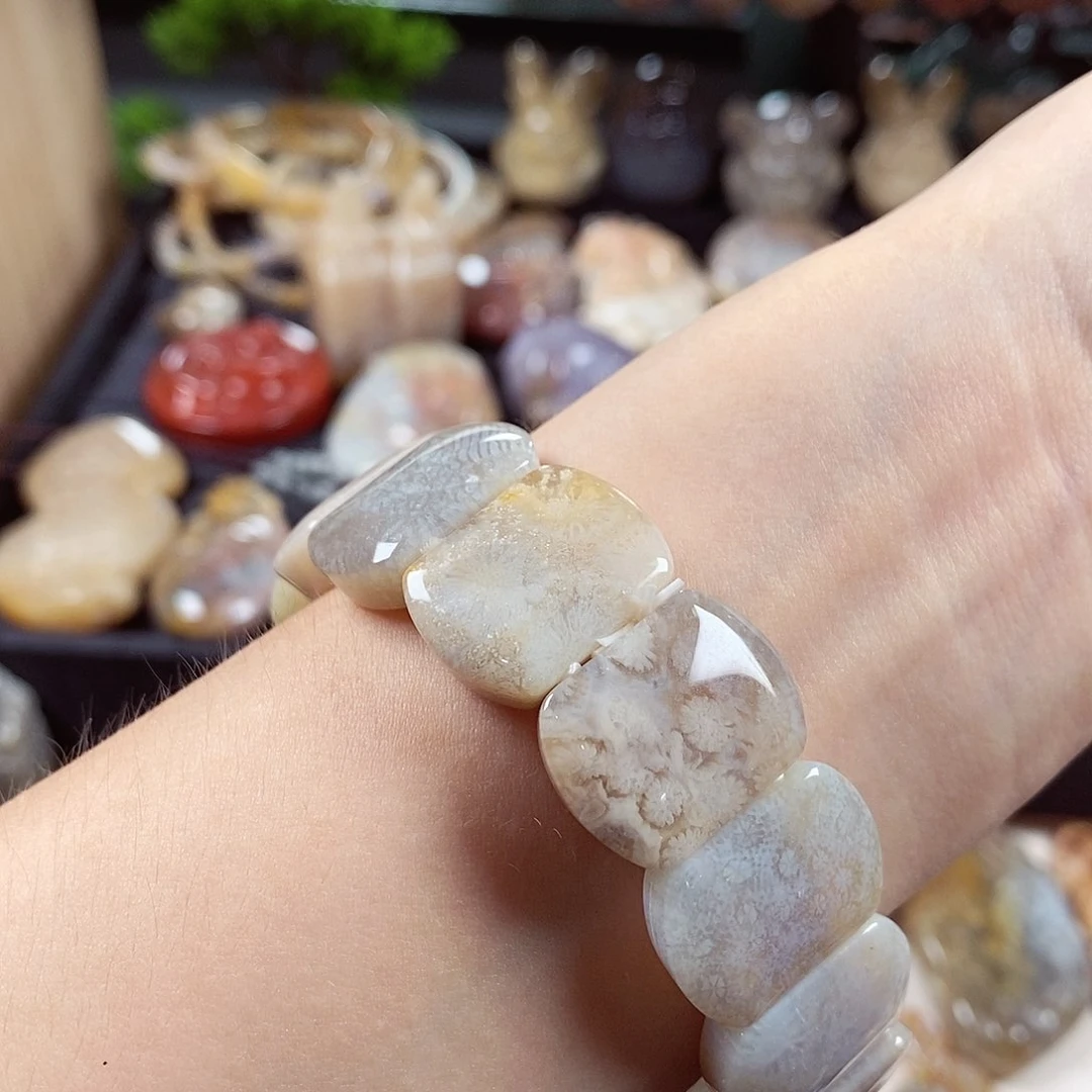 硅化玉手链未镶嵌