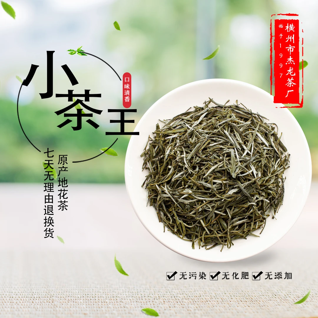 茉莉花茶新茶2024广西横州正宗茉莉花茶【小茶王】天然零添加浓郁