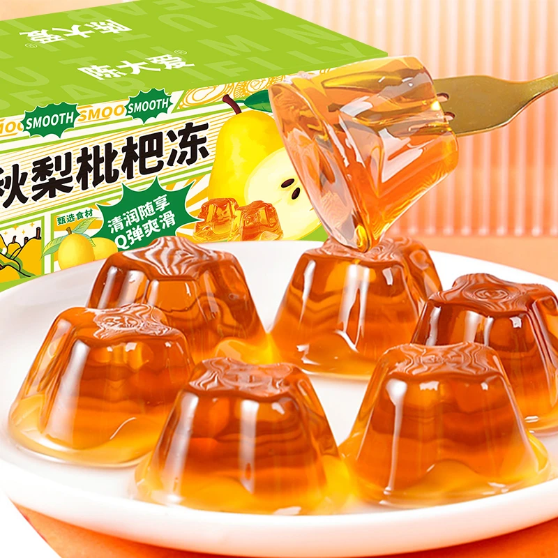 陈大爱秋梨枇杷冻好吃果冻整箱解腻便携网红爆款小零食每箱 400g