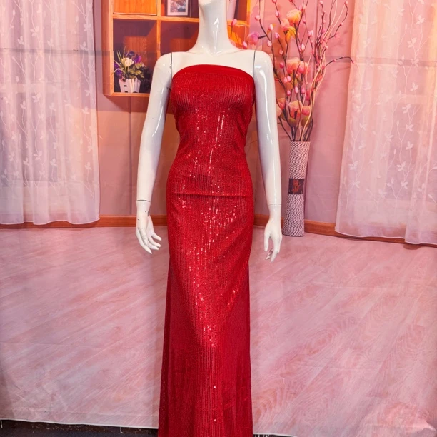 伴娘团时尚潮流连衣裙面料新款清仓处理