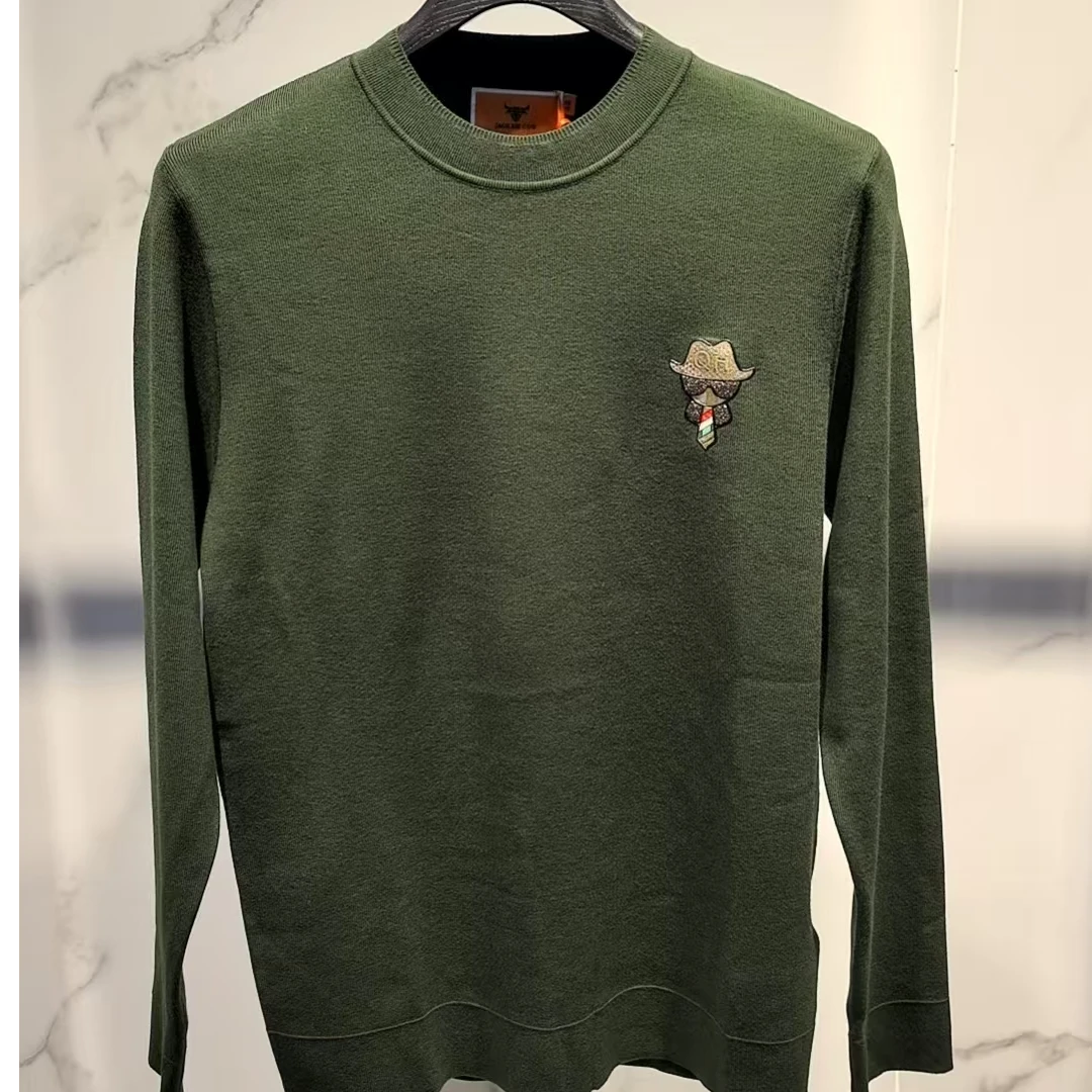 阿雷精选  JC杰克凯里高品质欧货针织法莱绒长袖打底毛衣T恤