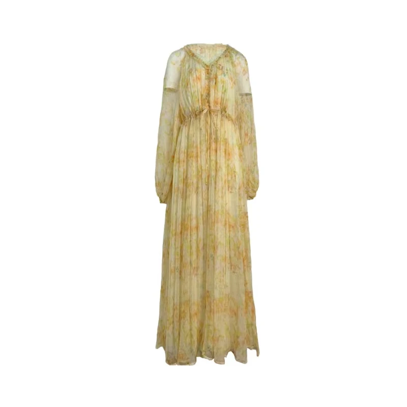 【彬仔-真丝】重磅100桑蚕丝连衣裙Y24C9135-14