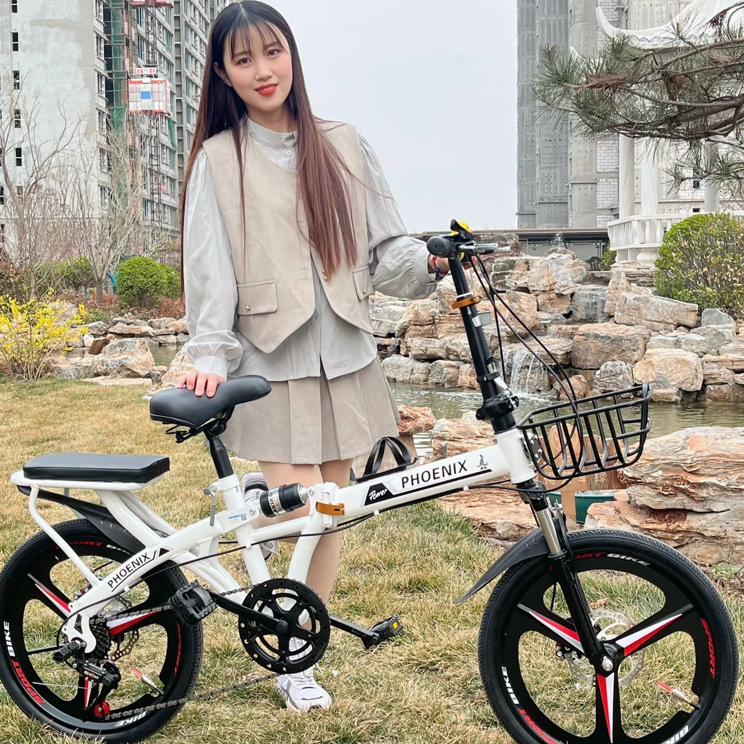 Phoenix/凤凰成人折叠自行车超轻便携20/22寸中大童学生变速单车