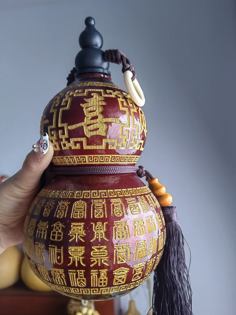 天然生长葫芦制作酒壶