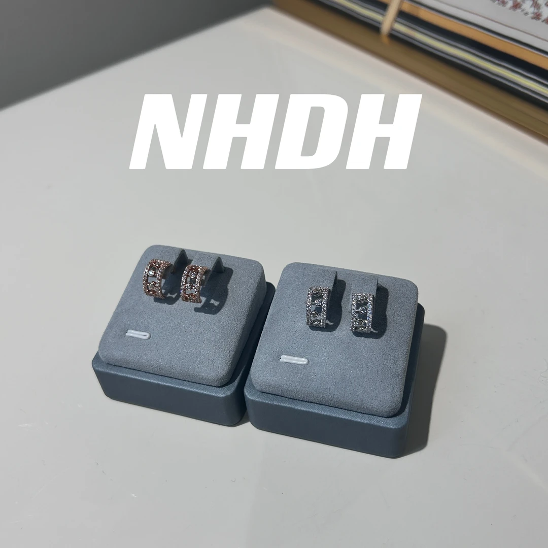 合金合成锆石耳饰 露珠耳环