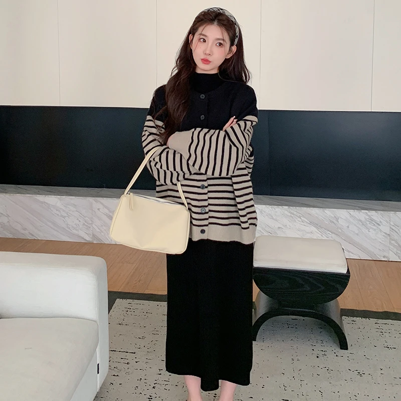 孕妇装两件套秋冬毛衣