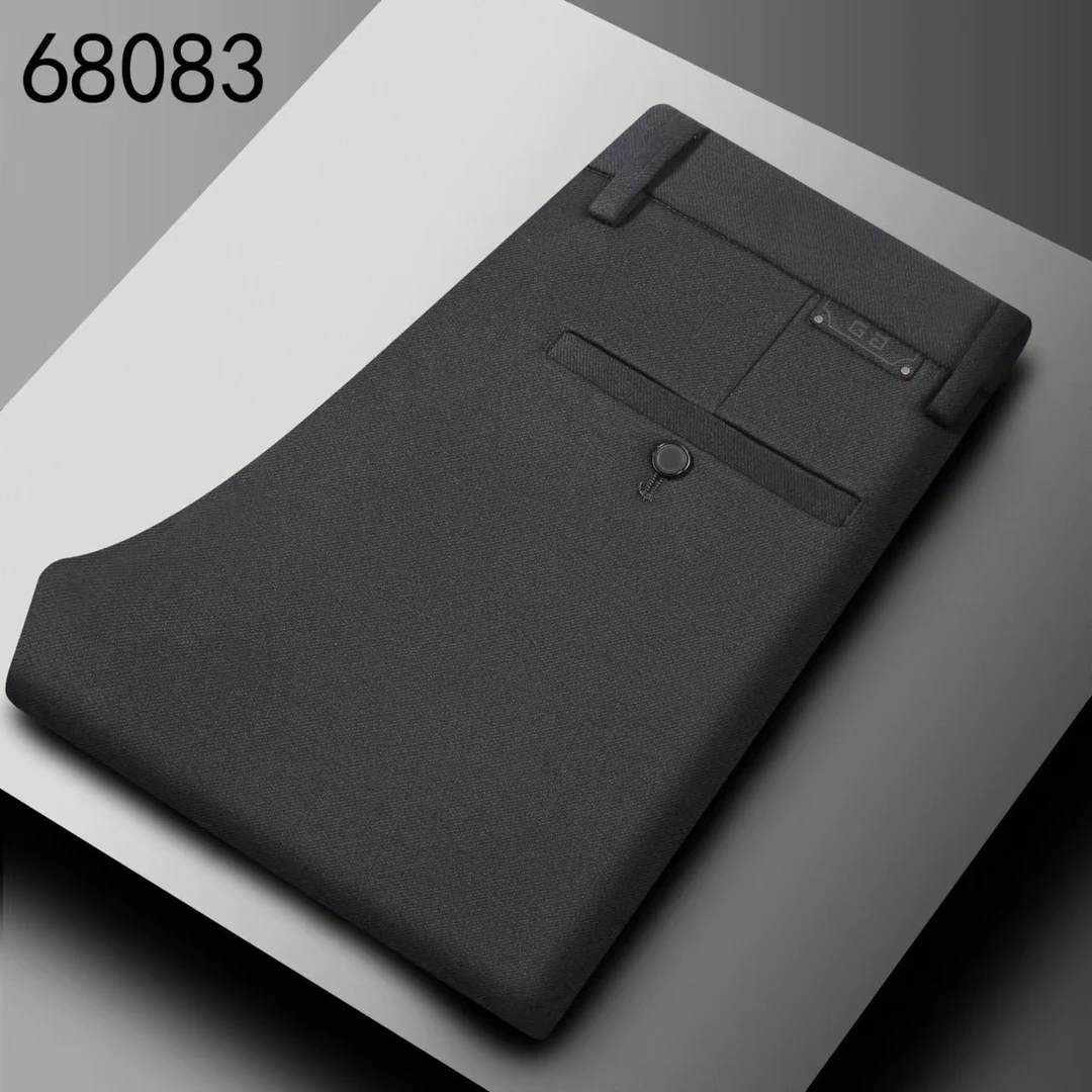 老爷车老爷车2025新款男高腰百搭商务休闲免烫抗皱直筒薄款西裤