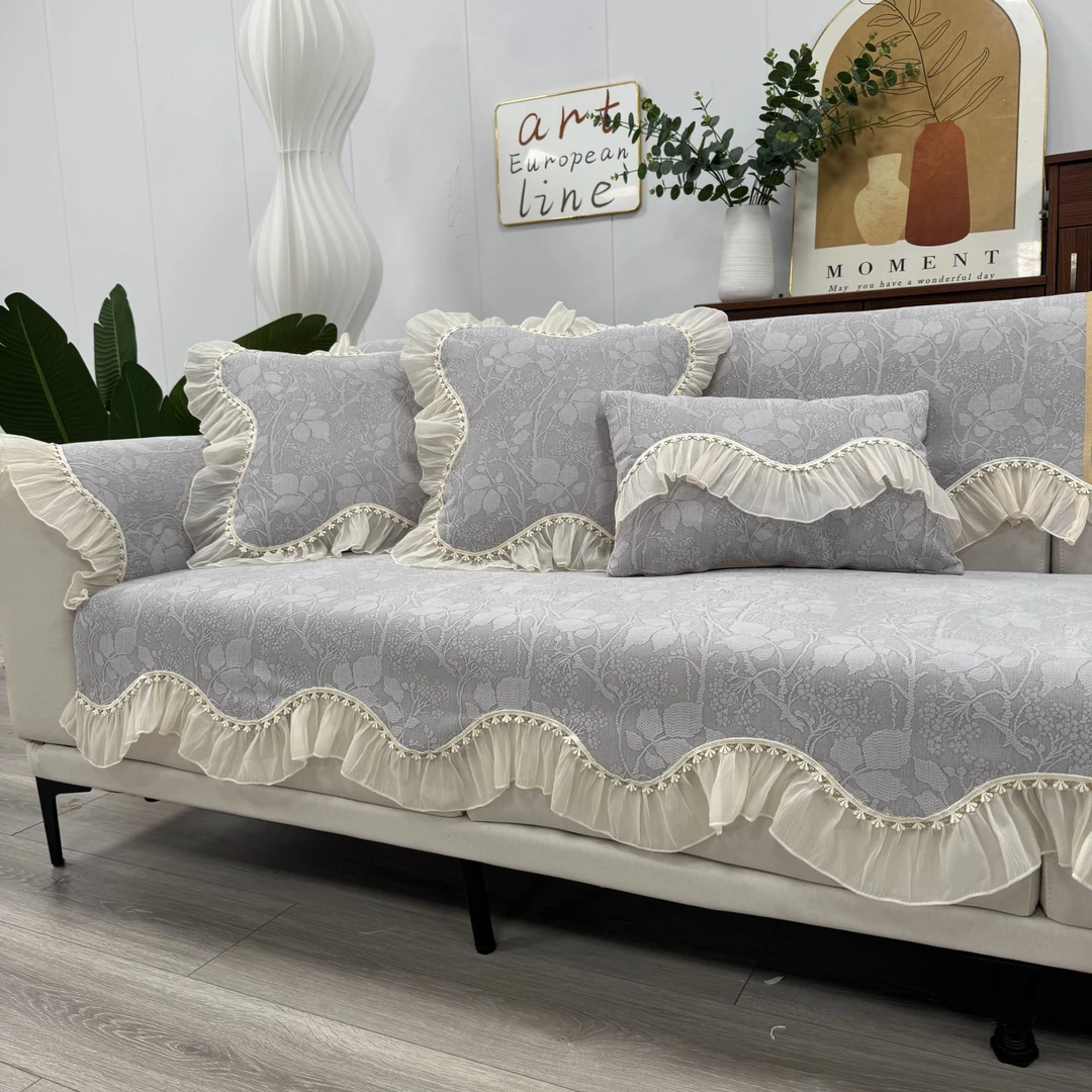【索菲公主】法式直排沙发垫秋冬季新款四季通用美式高级感坐垫套罩