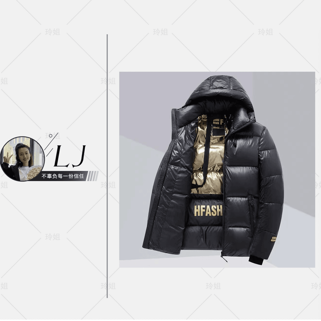 【【短款90鹅绒服/加赠99防尘袋】】门店1599经典时尚连帽加厚鹅绒服