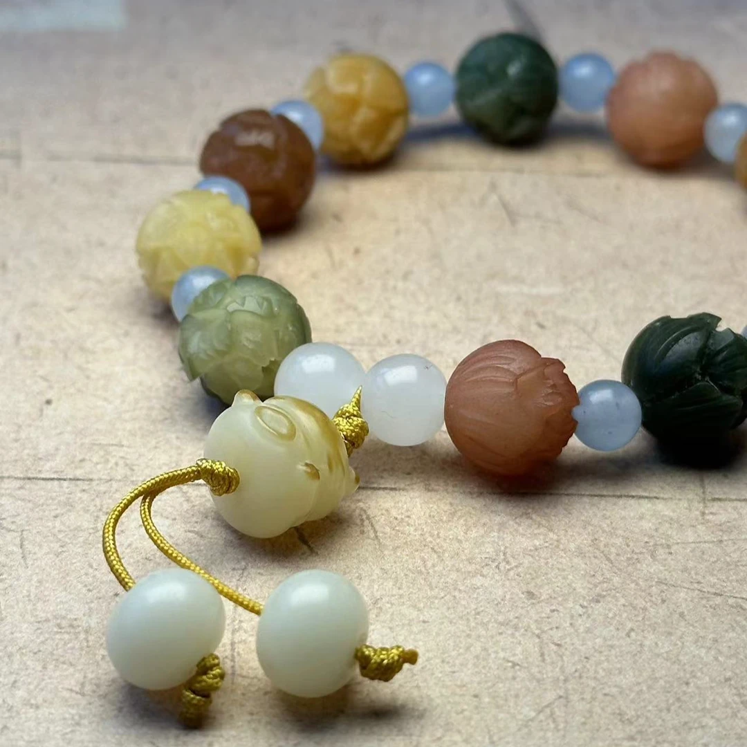 【紫禁城珍品】步步生莲菩提根单圈手串