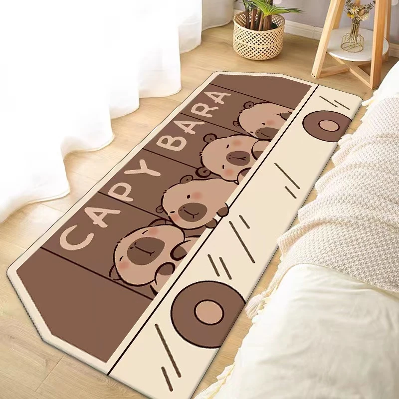 床边毯网红卧室垫儿童房防水免洗地毯卧室卡通卡皮学习阅读区地垫