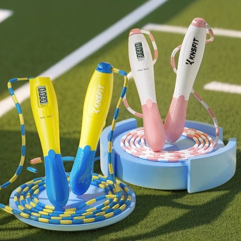 中小学生健身小器材儿童电子计数款竹节跳绳计数跳绳儿童节耐磨