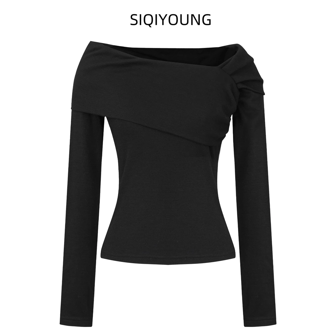 SIQIYOUNG布拉格肩部设计上衣
