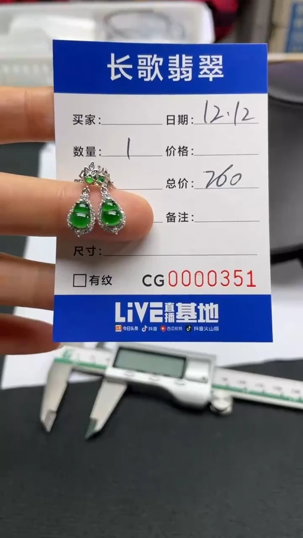 【闪购商品】翡翠颈饰银S925镶嵌0351