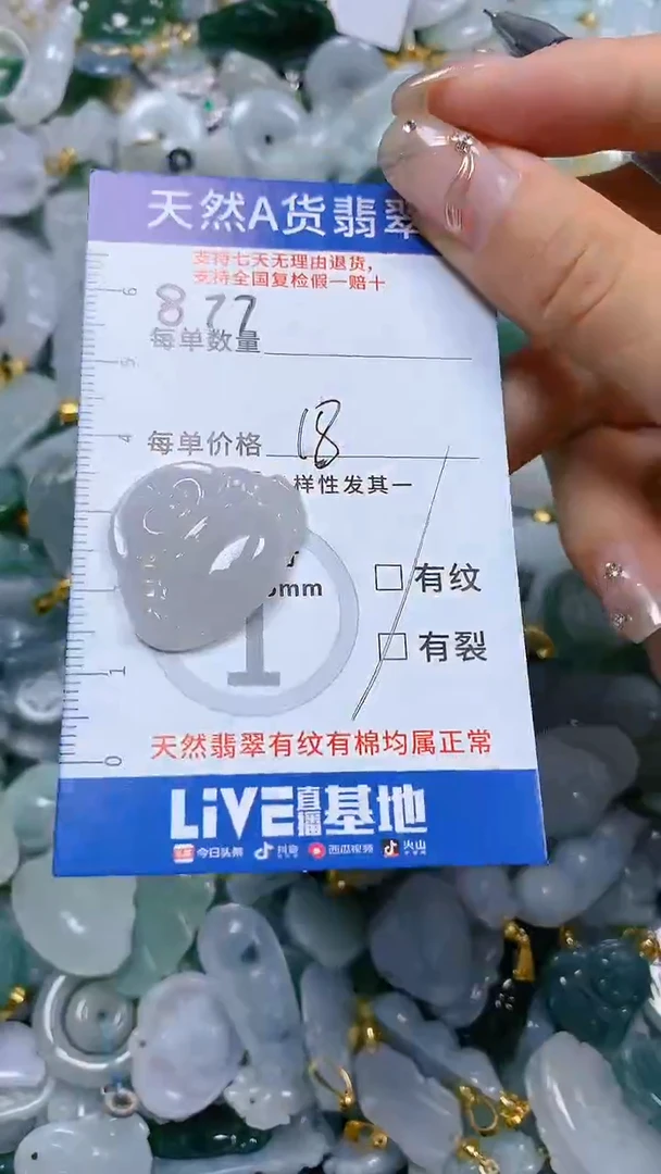【闪购商品】翡翠颈饰未镶嵌天然A货翡翠