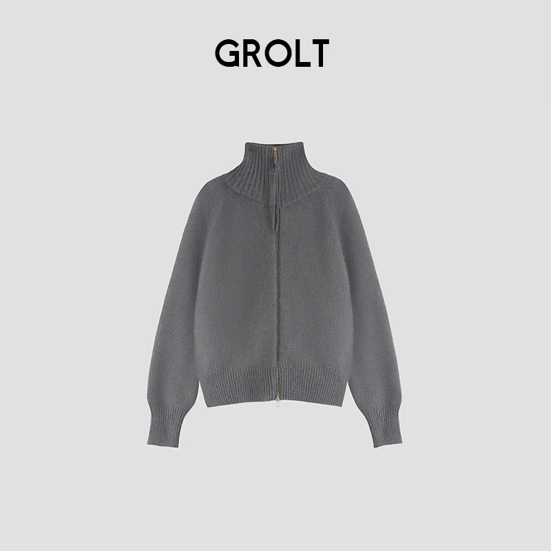 【小雨姐】半高领50%羊毛毛衣针织衫KS022