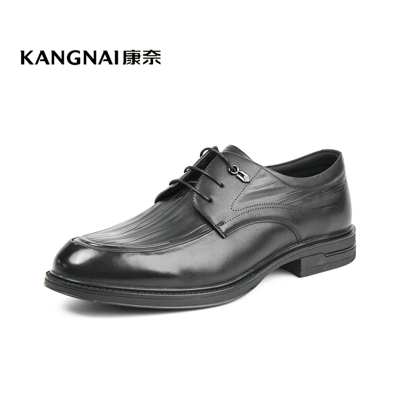 Kangnai/康奈35152专柜正品商务正装舒适软底牛皮系带圆头男皮鞋