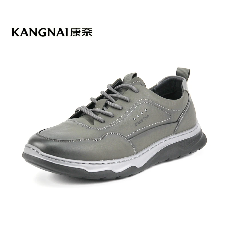 Kangnai/康奈25430专柜正品春秋真皮透气轻质软底男士运动休闲鞋