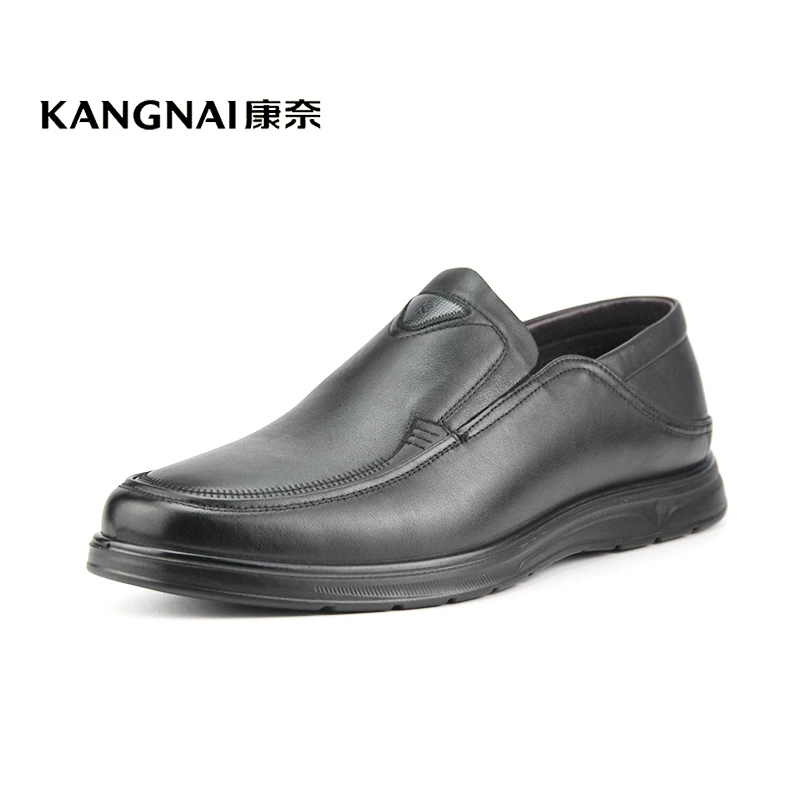 Kangnai/康奈31044专柜正品牛皮商务休闲舒适透气真皮套脚男皮鞋