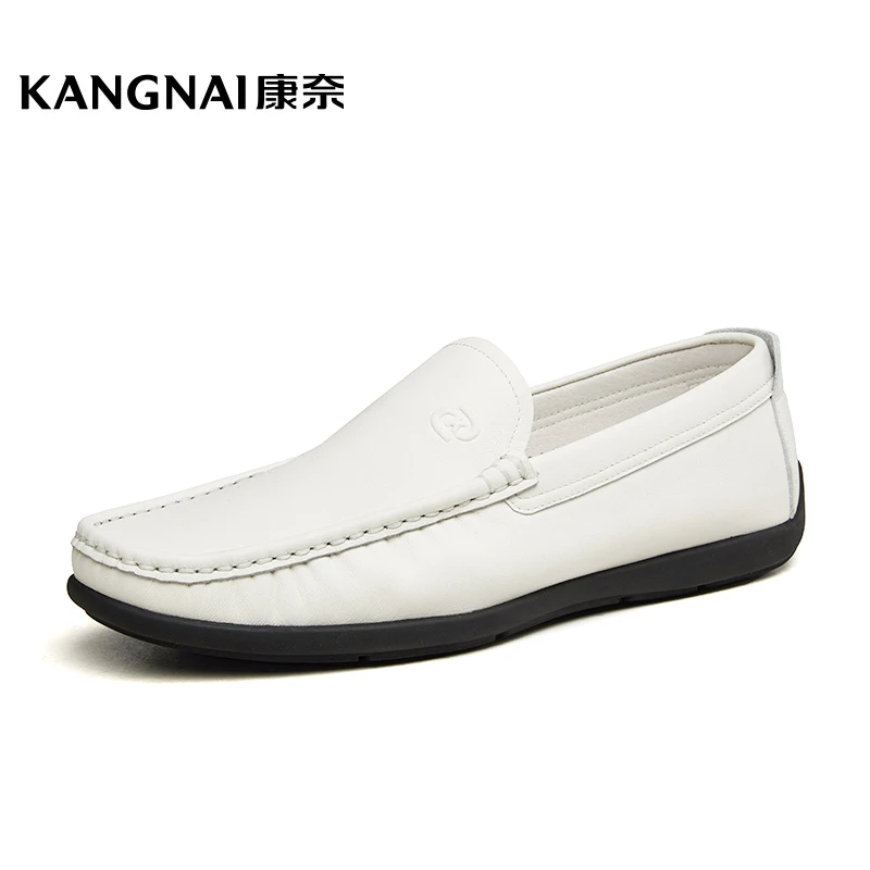 Kangnai/康奈31020专柜正品真皮商务休闲牛皮乐福舒适豆豆男皮鞋