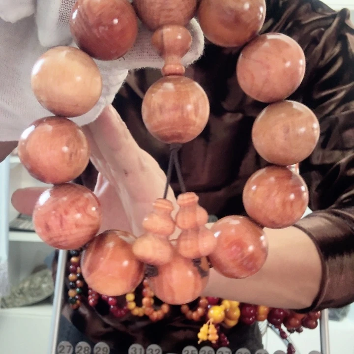 松木原生态琥珀木手串男士2.0