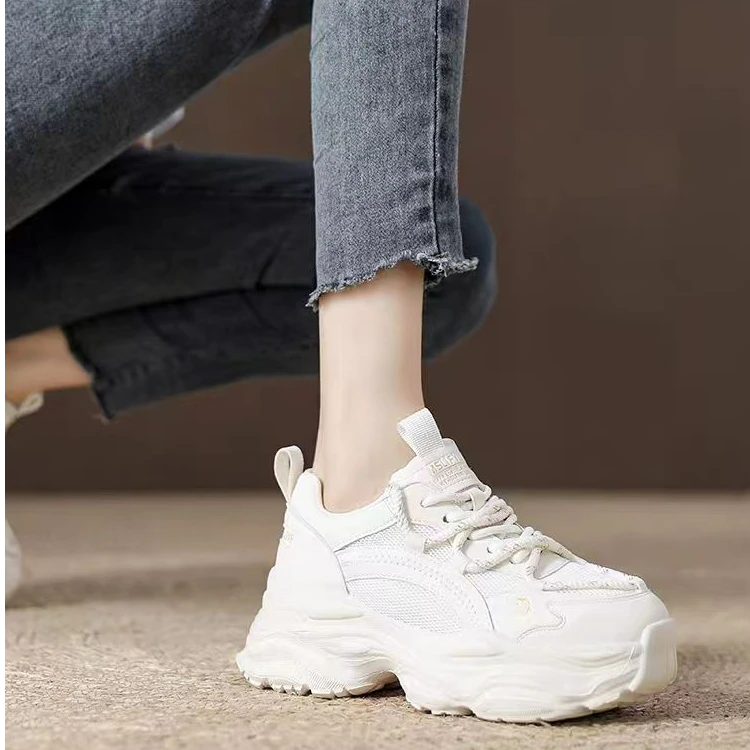 老爹鞋潮秋新款小个子松糕厚底休闲鞋51659