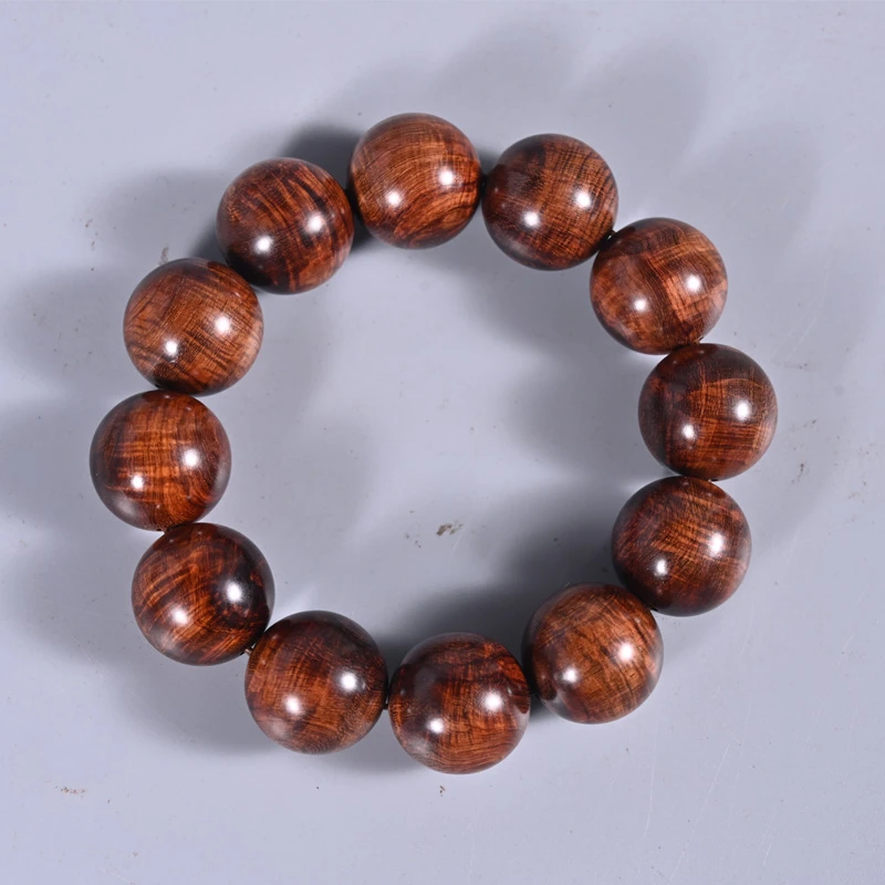 正宗老海黄手串老油梨单圈毛衣链木质文玩单圈佛珠念珠收藏