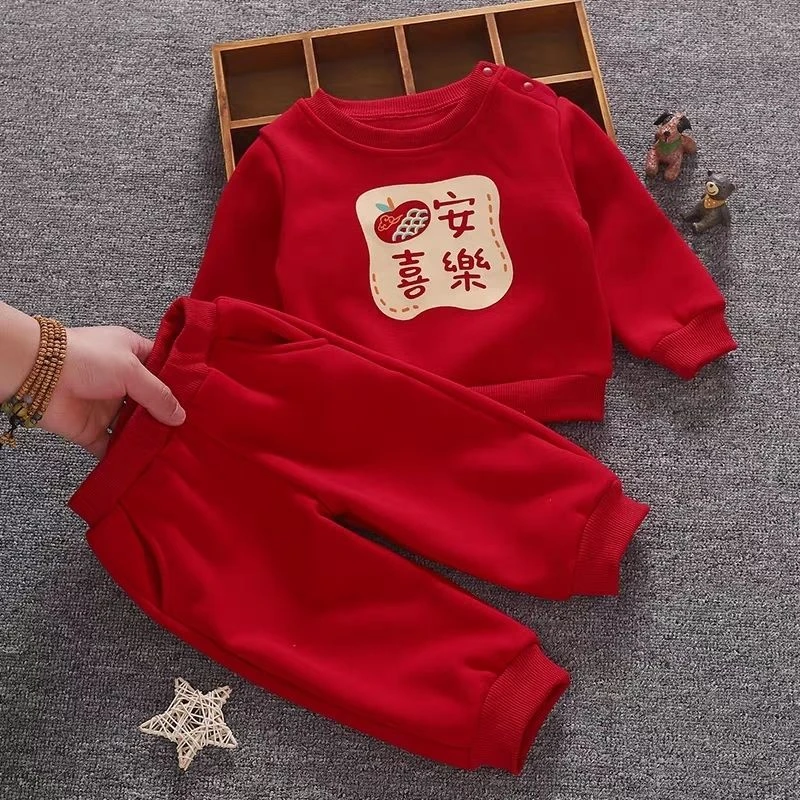 童装儿童童装男女宝宝秋装一岁百天满月婴儿衣服周岁抓周婴幼