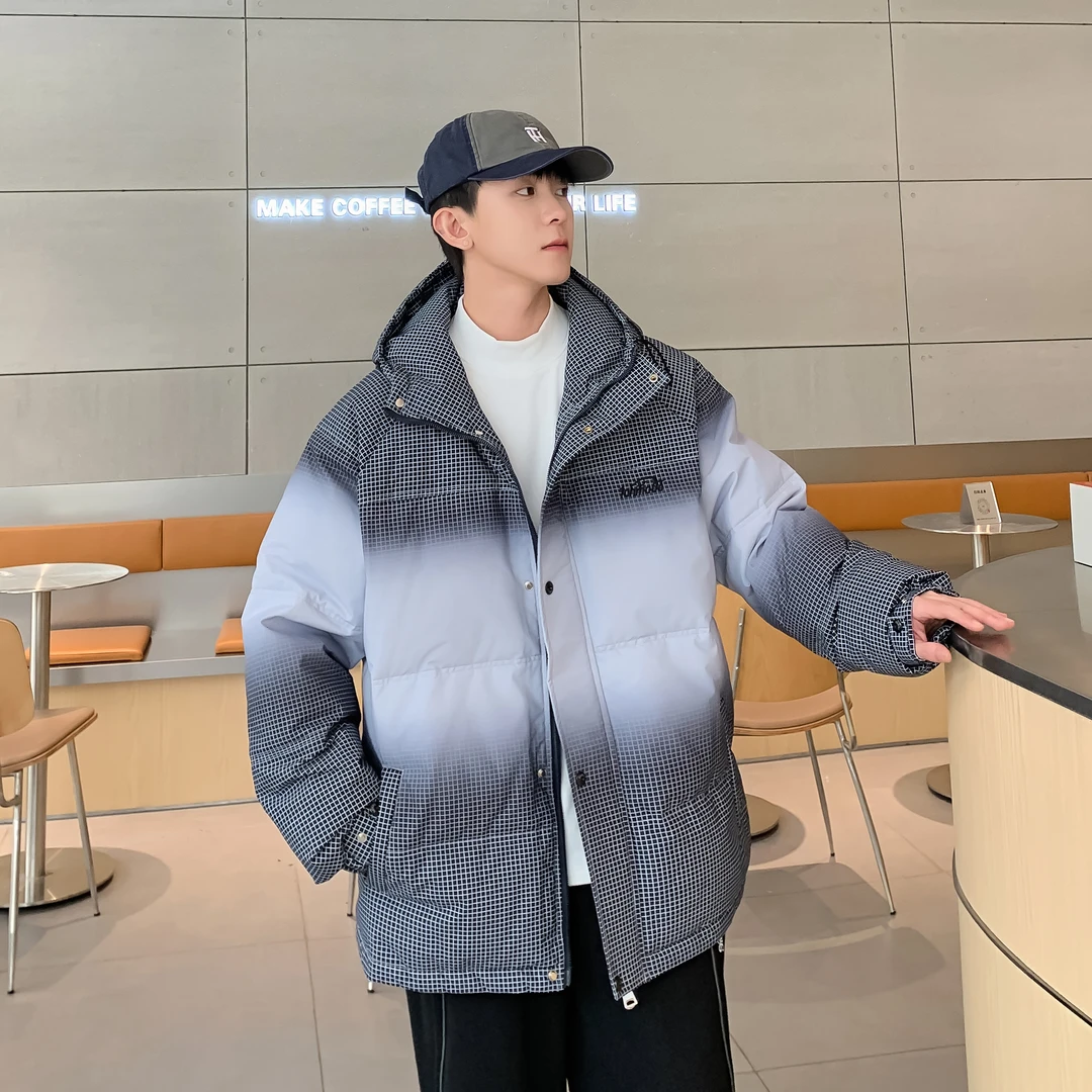 青少年男孩时尚潮流冬季连帽羽绒服626