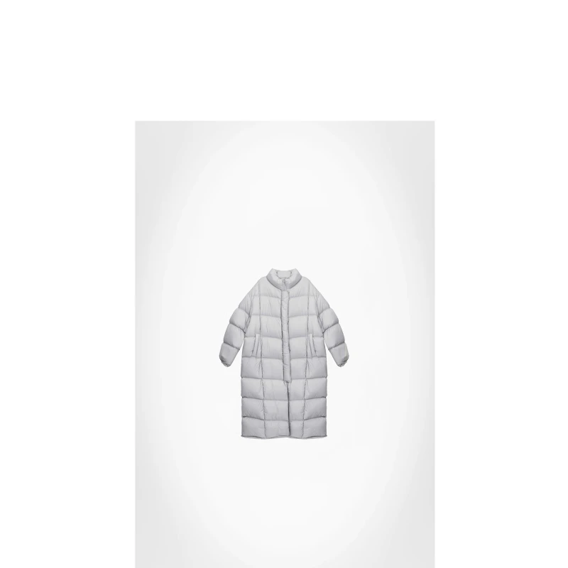 孤品975冬泡芙云朵加厚长款保命级大被子鹅绒外套【白鹅绒】ABT751