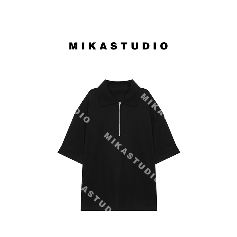 孤品105纯色极简POLOT恤衫大版【 100%棉】YH23-735LO大