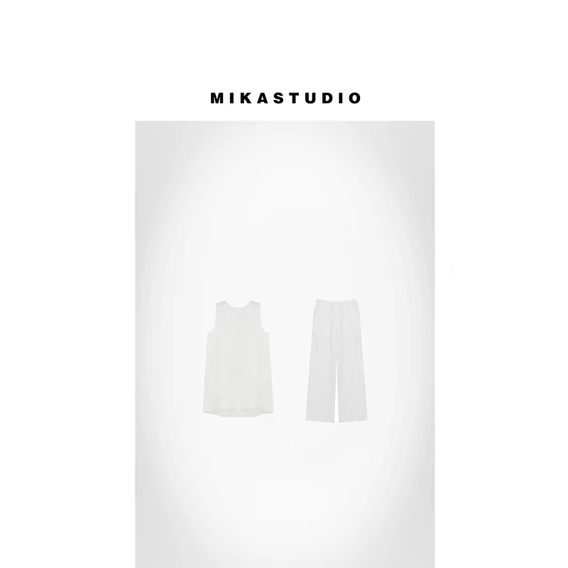 孤品165无袖亚麻A字廓形连衣裙上衣【100%亚麻】JL238