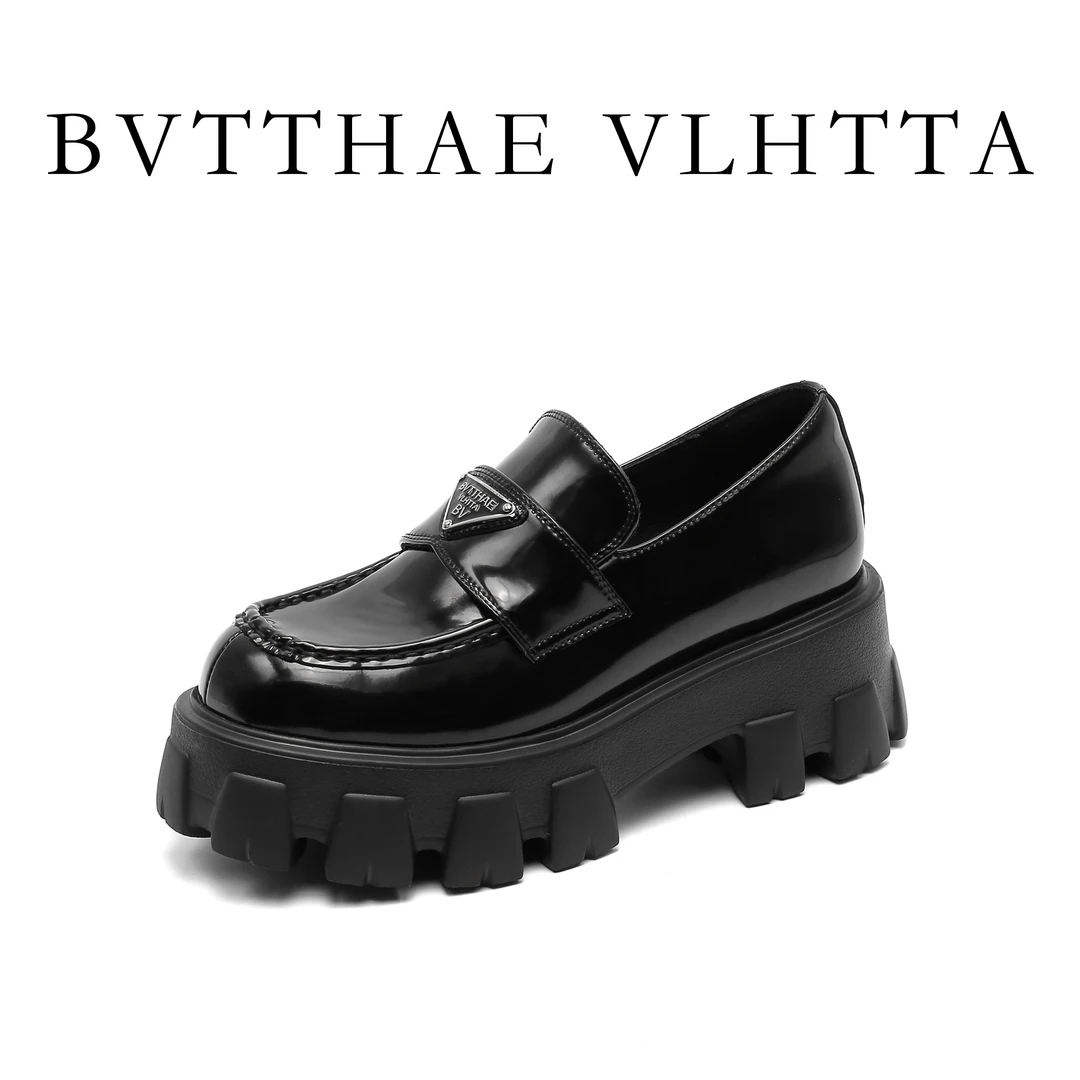 【官方正品】女士 BV【防伪芯片】新款女士百搭时尚颜值增高乐福鞋