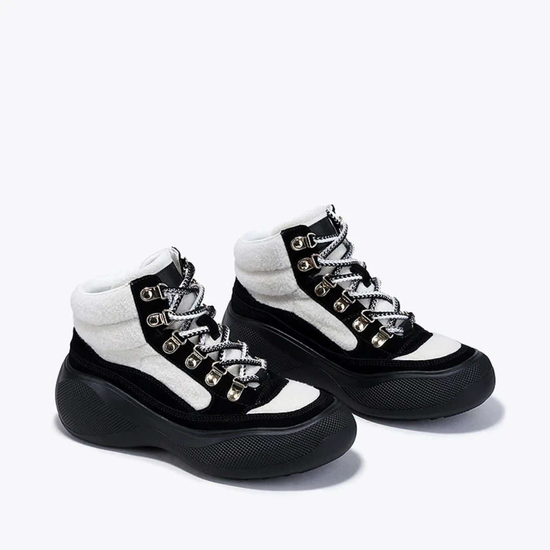 滑雪系列 撞色内里加薄绒系带鞋 231122