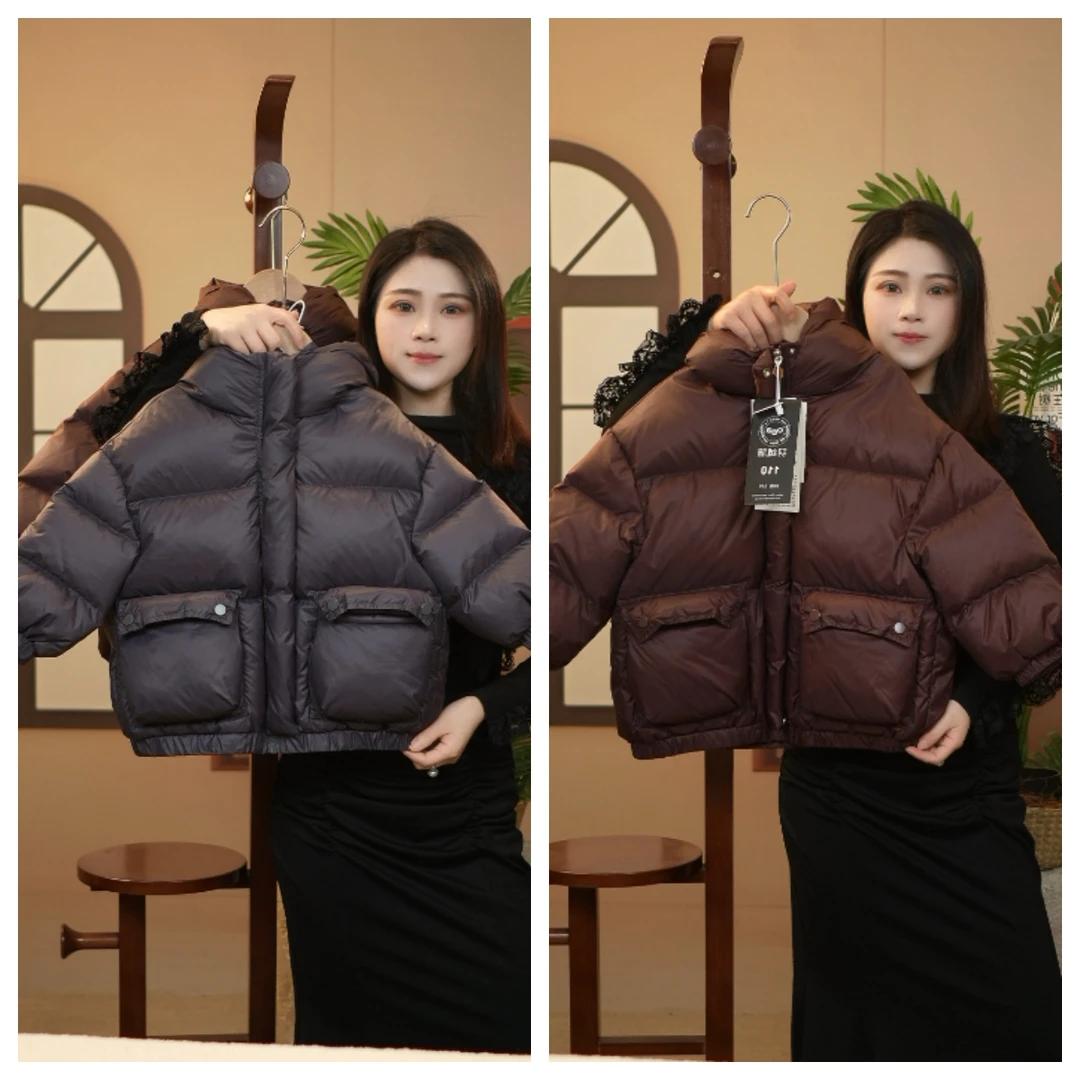 【W】2024新款儿童韩版连帽加厚羽绒服冬季时尚保暖A615